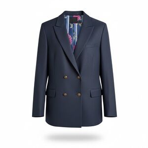 ASOS Midnight Blue Double-Breasted Blazer